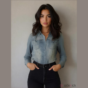 #012 Stefanel Jean Blouse